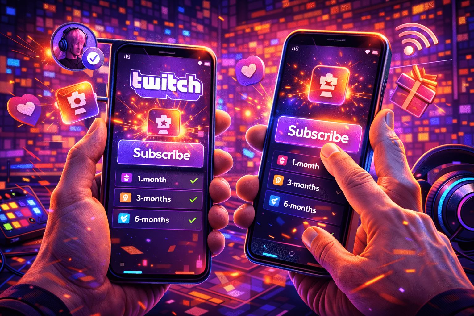 Подписка на Twitch с мобильного телефона: Android и iOS